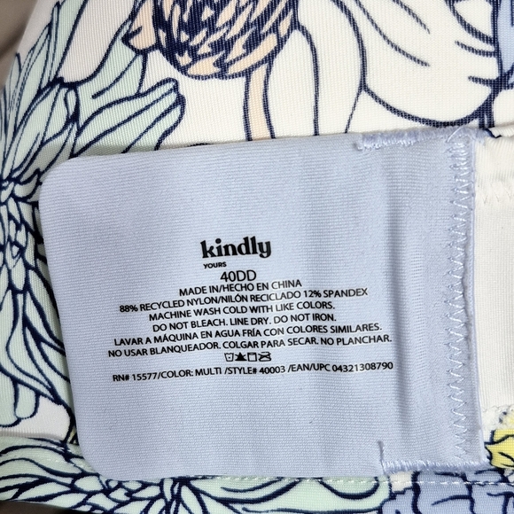 Kindly Yours Wire Free Bra‎ Floral Print NWOT - Picture 7 of 7